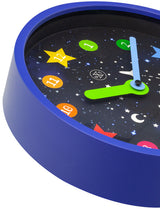 Nextime nx-7356 horloge murale nxt apollo dia 30cm plastique bleu