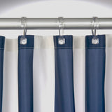 Rideau de douche sceaux Linje 180 cm bleu 233011324