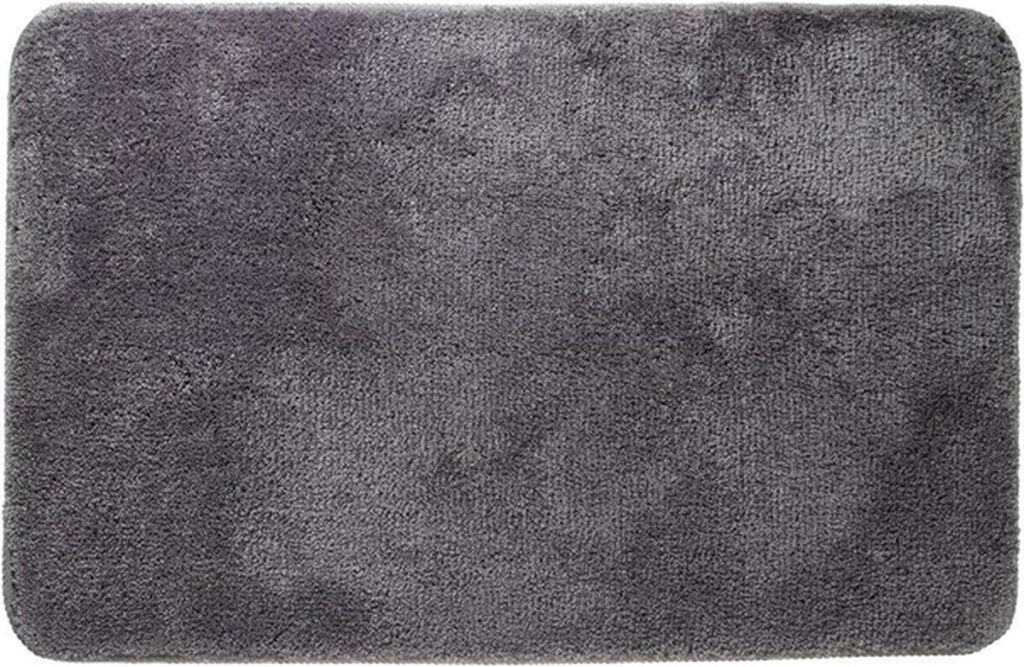 Matro da bagno angora di foca 60x90 cm in poliestere grigio scuro