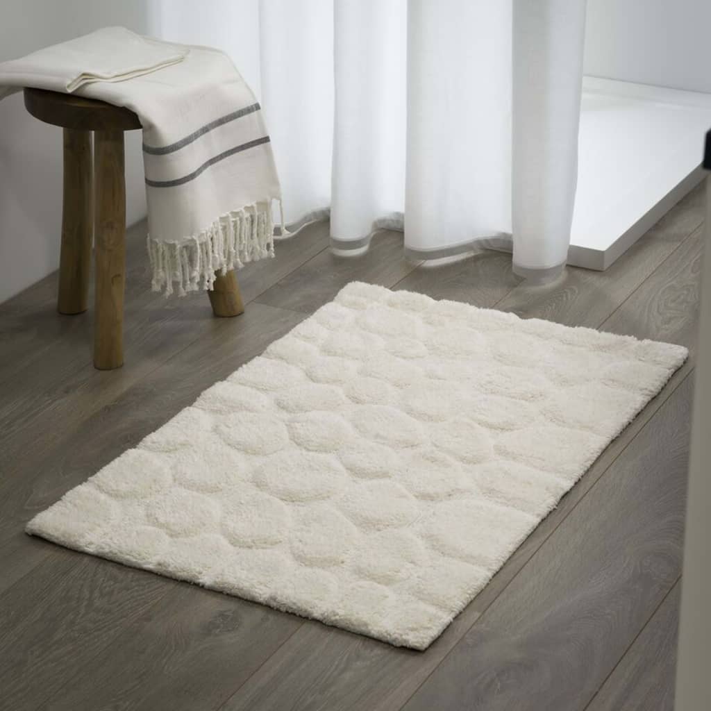 Sealskin Sealskin Bath Mat Pebbles 60x90 cm bomulls elfenben farget