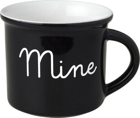 Tasse rose hollandaise noire et blanche, mine noire