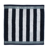 Laura ashley torchon minuit rayure 50x50 cm bleu foncé