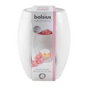 Brûleur de cire aromatique Bolsius ellipse blanc