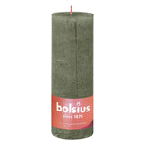 Bolsius Bolsius Stollen Shine 4 St rustikal 190x68 mm frisch olivfarben