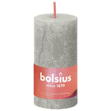 Bolsius Bolsius Stollen Shine 8 st Rustic 100x50 mm sandgrå