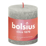 Bolsius Bolsius Stollen Shine 4 St Rustic 80x68 mm sandgrå