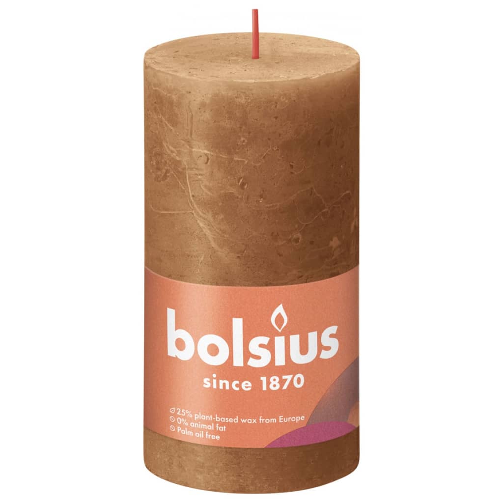 Bolsius Bolsius Stollen Shine 4 St rustikal 130 x 68 mm Gewürzbraun