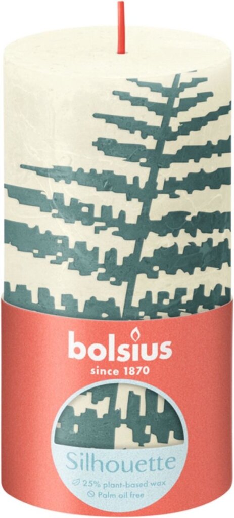 Bolsius Rustic Candle 130 68 leaf motif