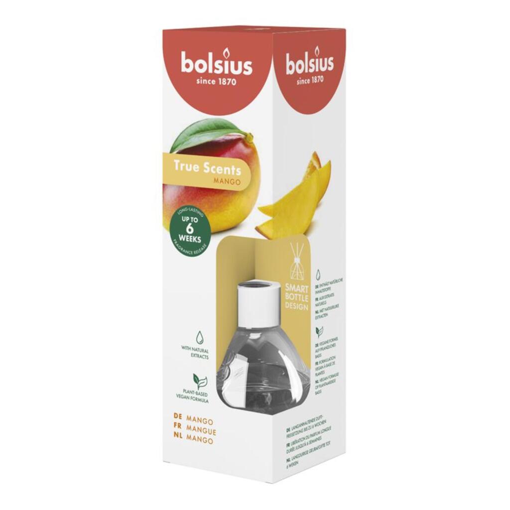 Bolsius true fragrances bâtonnets parfumés mangue exotique 60 ml