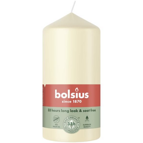 Bougie pilier Bolsius 120 58 perle douce