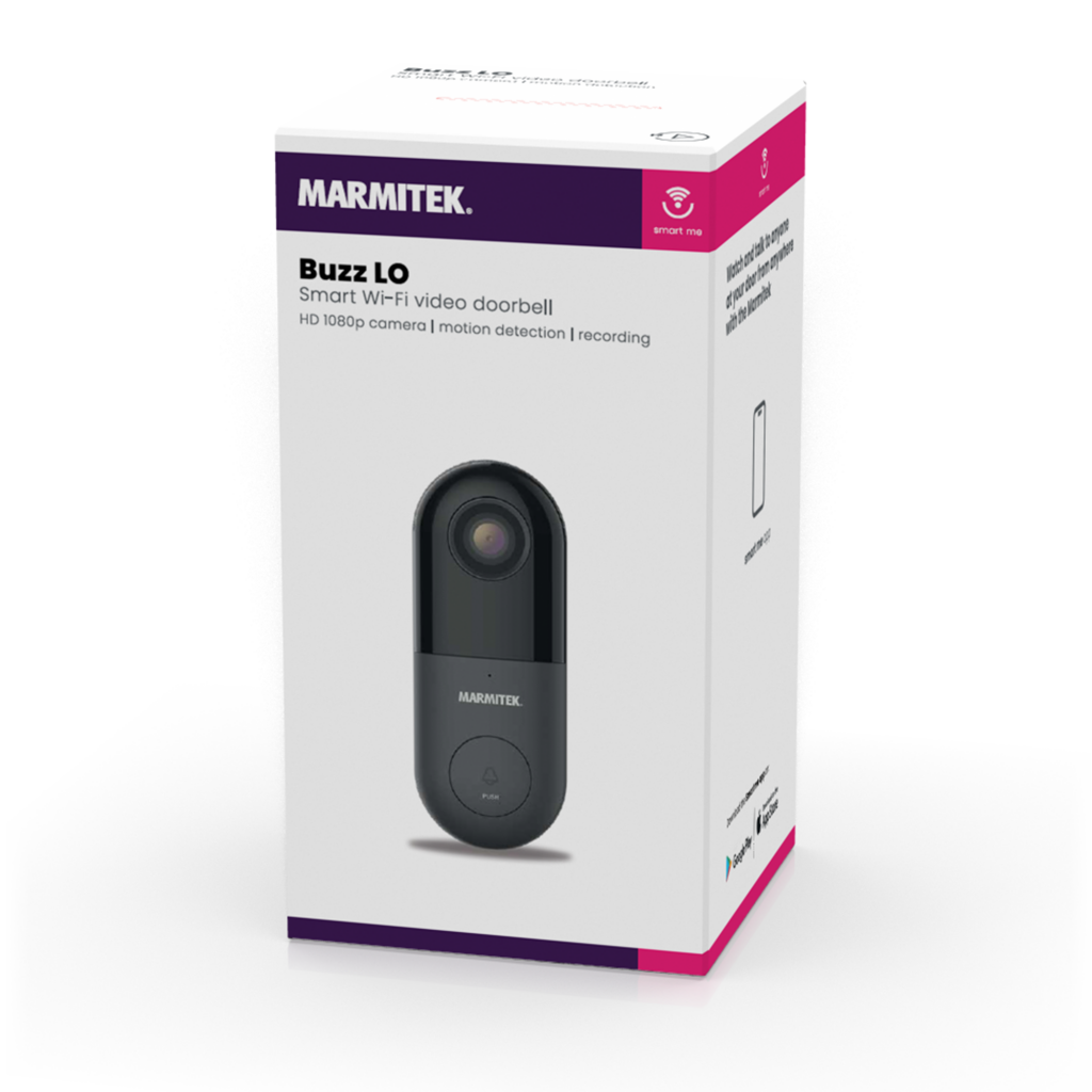 Sonnette vidéo WiFi intelligente Marmitek 1080p