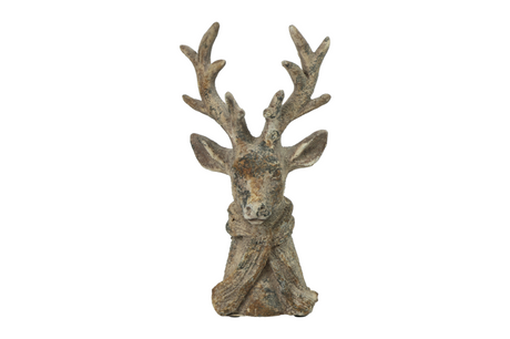 Countryfield hert m sjaal percy s 12x9,5x23cm - grijs