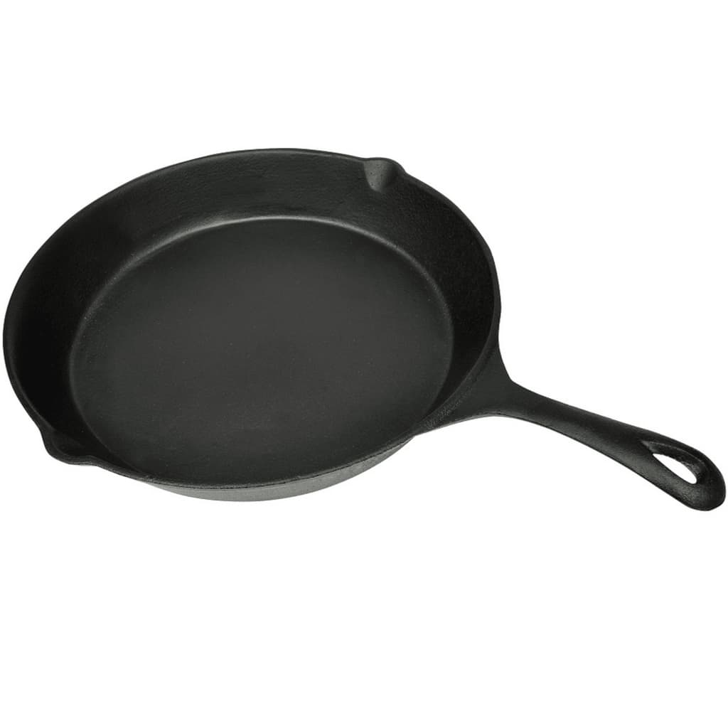 Vidaxl Fring Pan Lito železo 30 cm okroglo