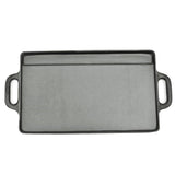 Vidaxl Grill Plate en fonte à double faces 38x23 cm 2 STS