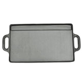 Vidaxl Grill Plate en fonte à double faces 38x23 cm 2 STS