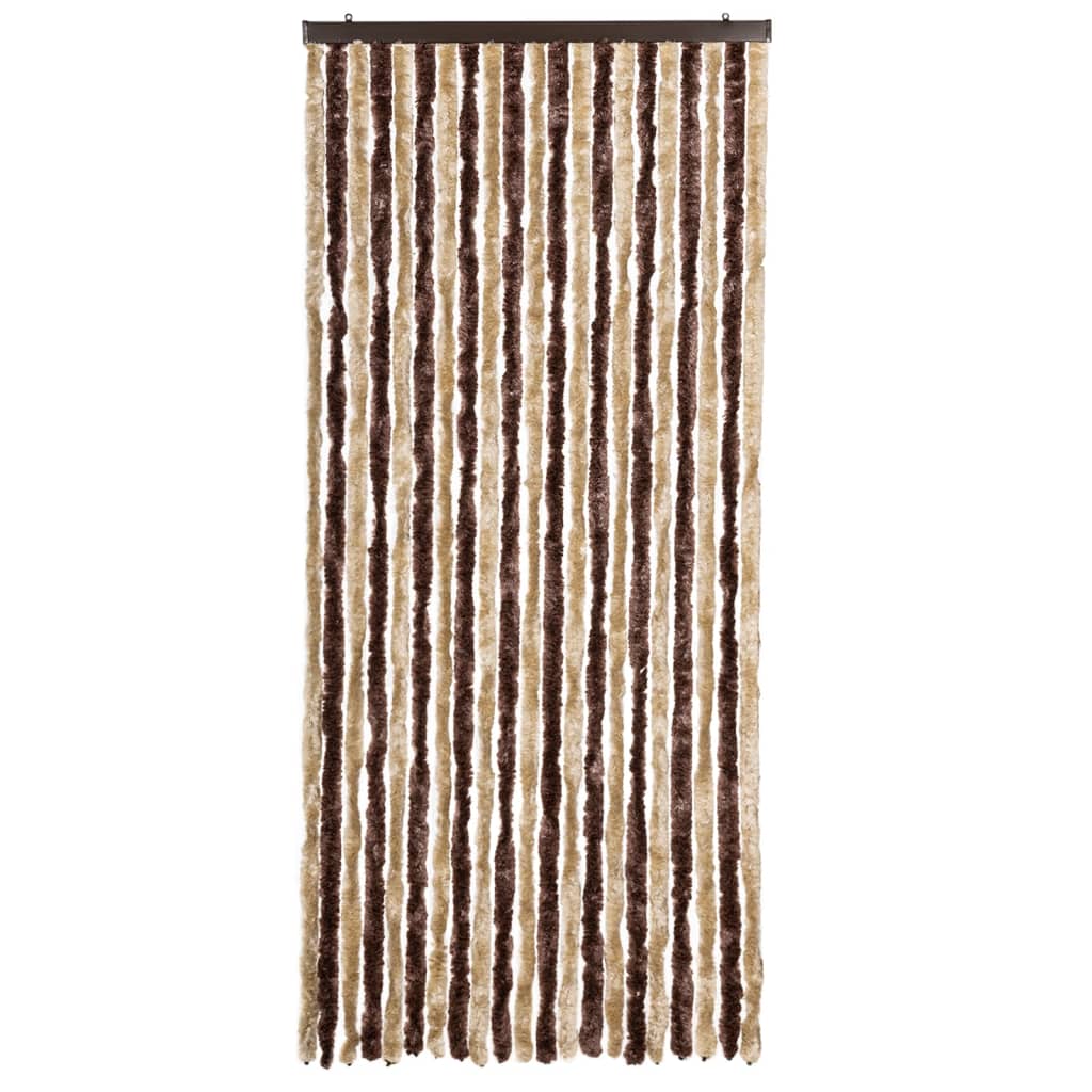 Vidaxl Fly Curtain 90x220 cm CHENILLE BEIGE et BRORM LUIL