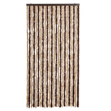Vidaxl Fly Curtain 100x220 cm CHENILLE BEIGE et brun clair