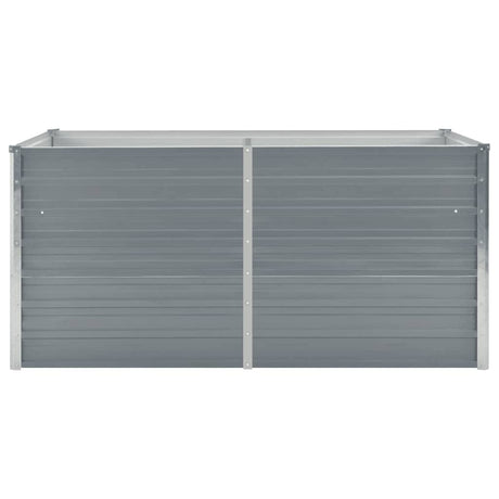 Vidaxl Planter surélevé 160x80x77 cm Gray en acier galvanisé