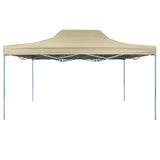Vidaxl Pliant tente pop-up 3x4,5 m crème blanche