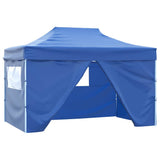 Vidaxl Pliping tente pop-up avec 4 murs latéraux 3x4,5 m bleu