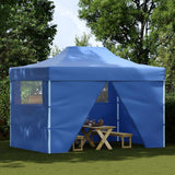 Vidaxl Pliping tente pop-up avec 4 murs latéraux 3x4,5 m bleu