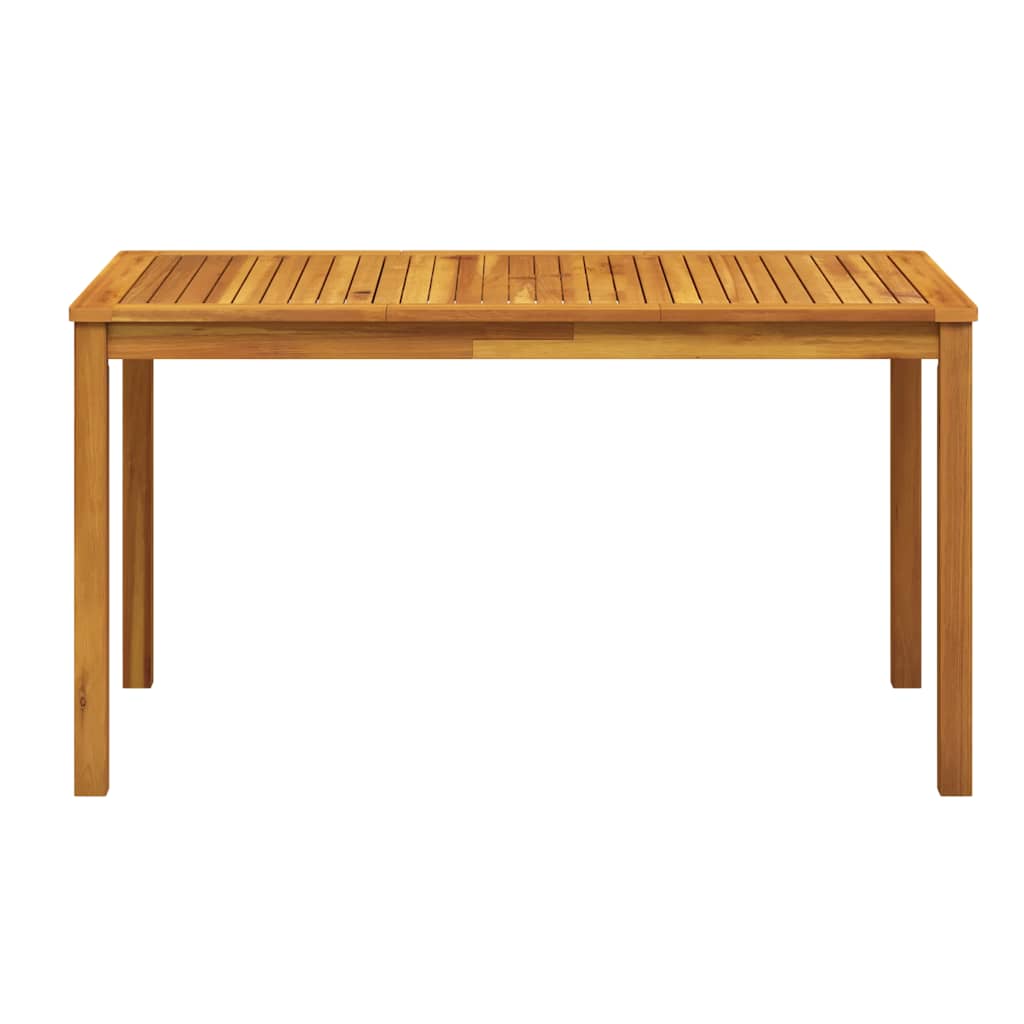 Vidaxl tuintafel 140x80x74 cm massief acaciahout