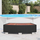 Vidaxl Splash 92x45x25 cm Poly Rattan Black