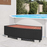 Vidaxl Splash 92x45x25 cm Poly Rattan Black