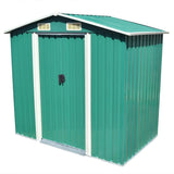 Vidaxl Garden Shed 204x132x186 cm Metal Green