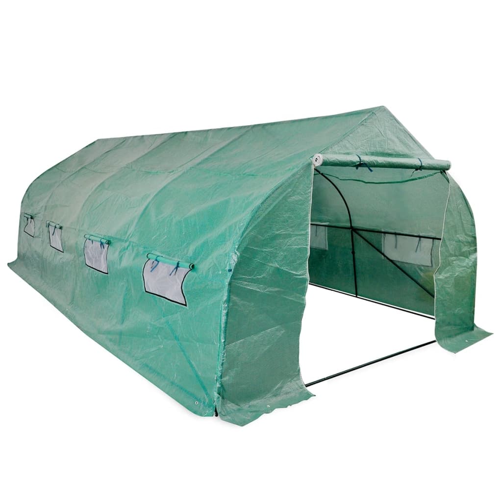 Vidaxl Tuinkas Walk-in Portable Polytunnel With Steel Frame 18 M²