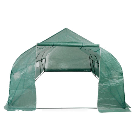 Vidaxl Tuinkas Walk-In Polytunnel portable avec cadre en acier 18 m²