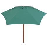 Vidaxl parasol 270x270 cm vert en bois vert