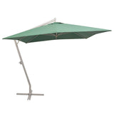 Vidaxl Floating parasol with aluminum pole 300x300 cm green