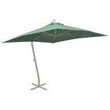 Vidaxl Parasol flottant avec poteau en aluminium 300x300 cm vert