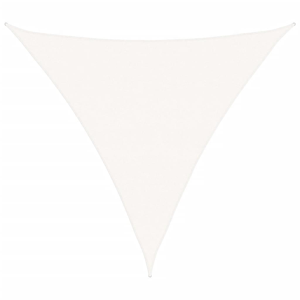 Vidaxx auvent HDPE triangle 5x5x5 m blanc