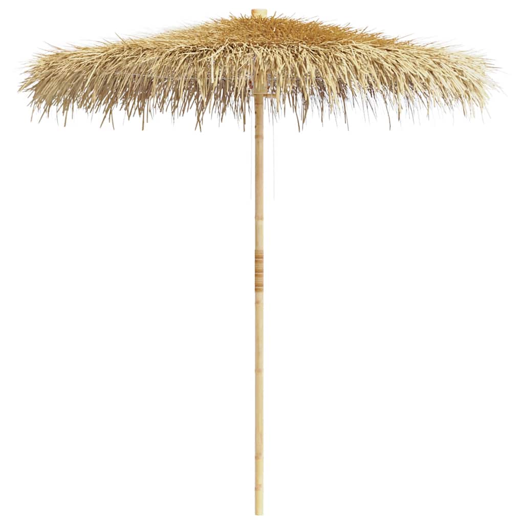 Vidaxl parasol en bambou avec toit de feuilles de banane 210 cm