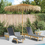 Vidaxl parasol en bambou avec toit de feuilles de banane 210 cm