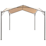 Vidaxl arbor 4x4 m beige en acier