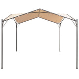 Vidaxl arbor 3x3 m beige en acier