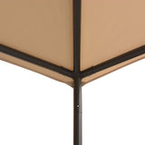 Vidaxl arbor 4x4 m beige en acier