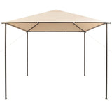 Vidaxl arbor 3x3 m beige en acier