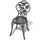 Vidaxl bistrostoelen 2 st gietaluminium groen