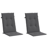 Vidaxl Garden Silla Cushions Backrest 2 PCS 120x50x3 CM Fabric Anthacite