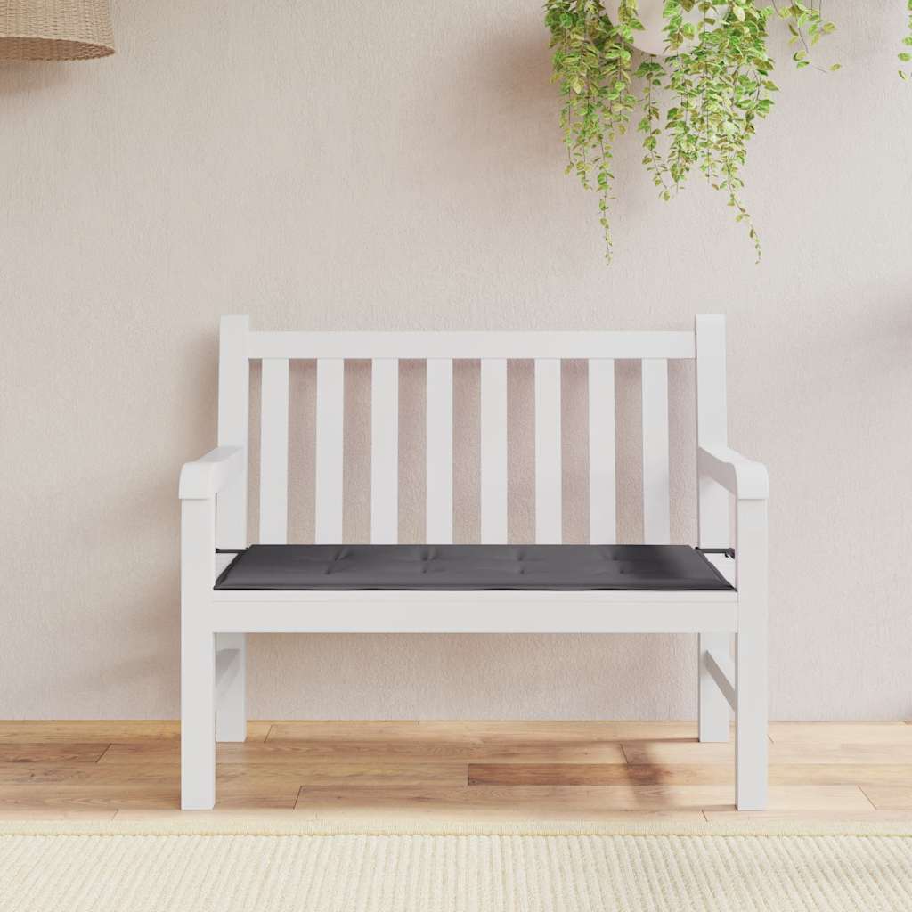 Vidaxl Garden Banc Cushion 100x50x4 cm Oxford Fabric Anthracite -Colored