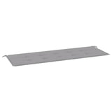 Vidaxl jardin banc coussin 150x50x4 cm oxford tissu gris