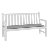 Vidaxl jardin banc coussin 150x50x4 cm oxford tissu gris