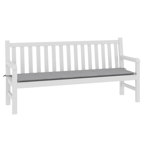 Vidaxl jardin banc coussin 180x50x3 cm oxford tissu gris