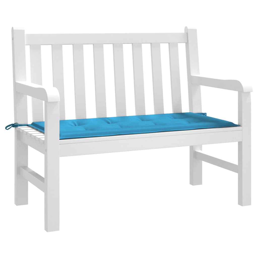 Vidaxl jardin banc coussin 100x50x3 cm oxford tissu bleu