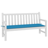 Vidaxl jardin banc coussin 150x50x3 cm oxford tissu bleu