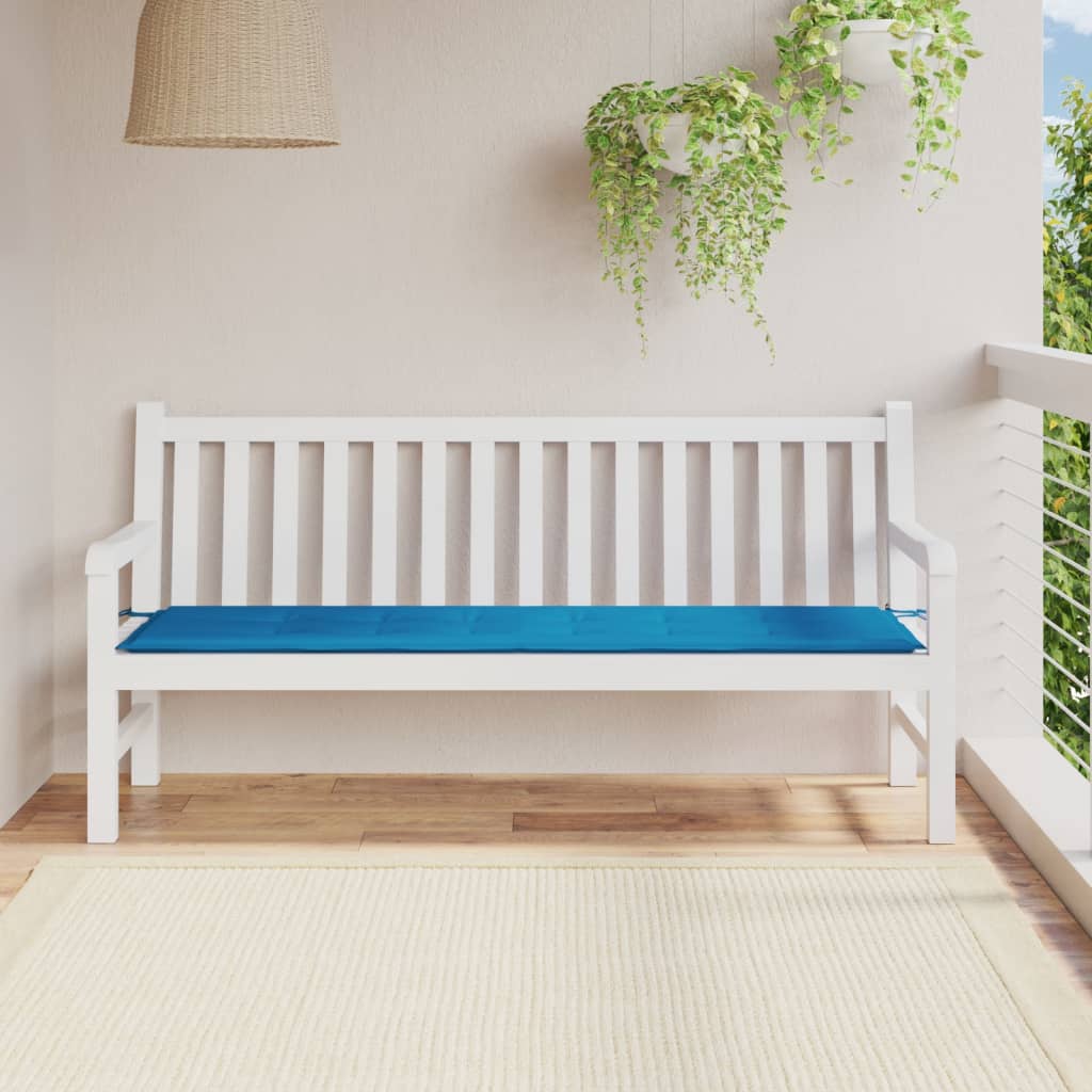 VIDAXL Garden Bench Blaža 180x50x3 cm Oxford tkanina modra